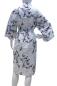Preview: Kimono Schneekraniche weiss kurz