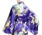 Preview: Damen Seiden Kimono Tsuru royalblau, lang