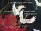 Preview: Damenkimono Tsuru (Kranich) Seide schwarz, lang
