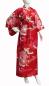 Preview: Roter Damenkimono Tsuru aus Baumwolle