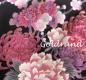 Preview: Damen Kimono Fliegender Kranich schwarz Baumwollsatin