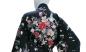 Preview: Happi Kimono Hana schwarz kurz