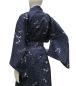 Preview: Damen Yukata Tombo mit halb offenen Schmetterlingsärmeln und Libellenmuster
