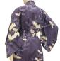 Preview: Yukata Kimono Kranich über Wellen royalblau