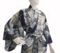 Preview: Damen Kimono Ribbon (Schleifenband) dunkelblau