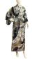 Preview: Damen Kimono aus Baumwolle in blau mit  Blumen