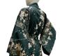 Preview: Kimono Sakura (Kirschblüte) grün, lang, Dame