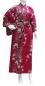 Preview: Langer Kimono in Bordeaux mit Kirschblüten
