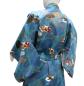 Preview: Damen Kimono Sensu Take (Fächer Bambus) türkis