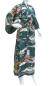 Preview: Grüner Damenkimono mit traditionellem Ukiyo-e-Muster