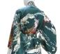 Preview: Damen Kimono Ukiyoe grün