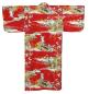 Preview: Damen Kimono Ukiyoe rot