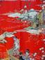 Preview: Damen Kimono Ukiyoe rot
