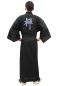 Preview: Herren Kimono ZEN  schwarz 150 cm lang