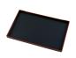 Preview: Kleines Tablett rechteckig schwarz 16,5 x 25 cm