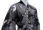 Preview: Herren Yukata Koi schwarz lang