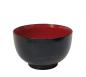 Preview: Lackschale Daruma schwarz-rot