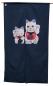 Preview: Japan Noren Maneki Winkekatze blau lang