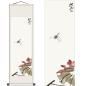 Preview: Rollbild Libelle Lotus 30 x  100 cm