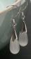 Preview: Silber Ohrringe Cat Eye weiss
