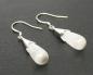 Preview: Silber Ohrringe Cat Eye weiss
