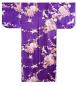 Preview: Seidenkimono Royal Craness violett lang