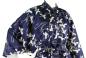 Preview: Damen Kimono Schneekraniche blau 135 cm gefüttert