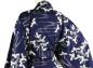 Preview: Damen Kimono Schneekraniche blau 135 cm gefüttert