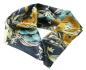 Preview: Seiden Tuch Drachen 78x78cm blau
