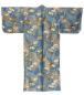 Preview: Damen Kimono Sensu Take (Fächer Bambus) türkis