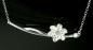 Preview: 925 Silber Kette Lotusblume mit Stiel
