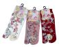 Preview: Baumwoll Tabisocken mit Sakura Blüten aus Japan