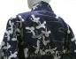 Preview: Yukata Kimono Schneekraniche blau kurz
