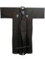 Preview: Herren Kimono ZEN  schwarz 150 cm lang