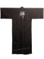 Preview: Herren Kimono ZEN  schwarz 150 cm lang