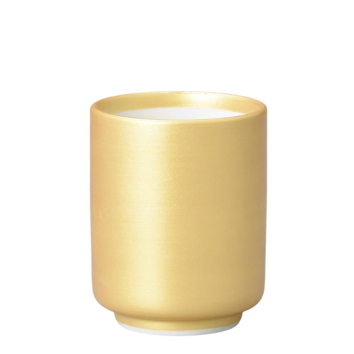 Porzellan Becher mit goldener Glasur