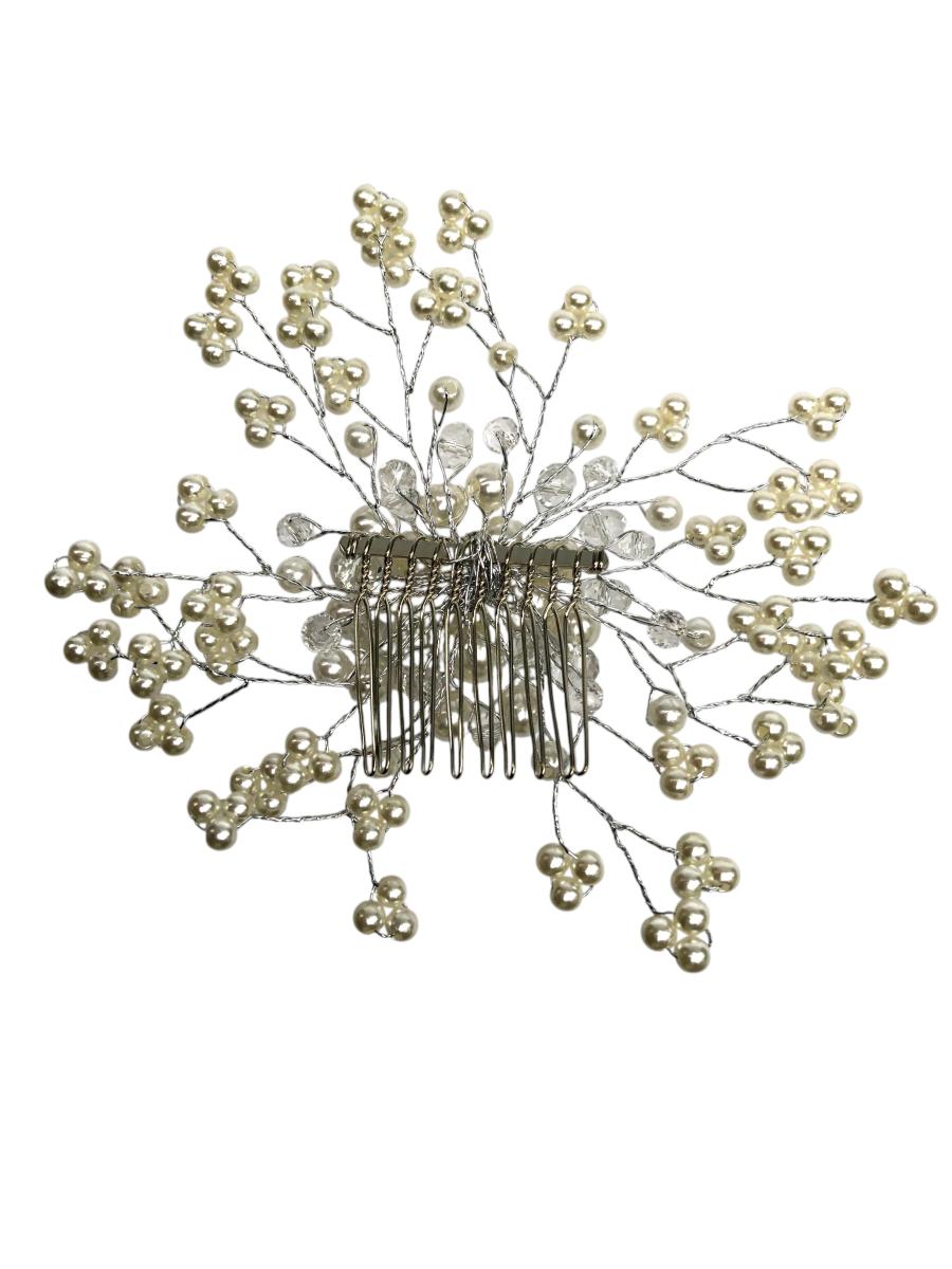 Haarspange Brautschmuck mit Perlen