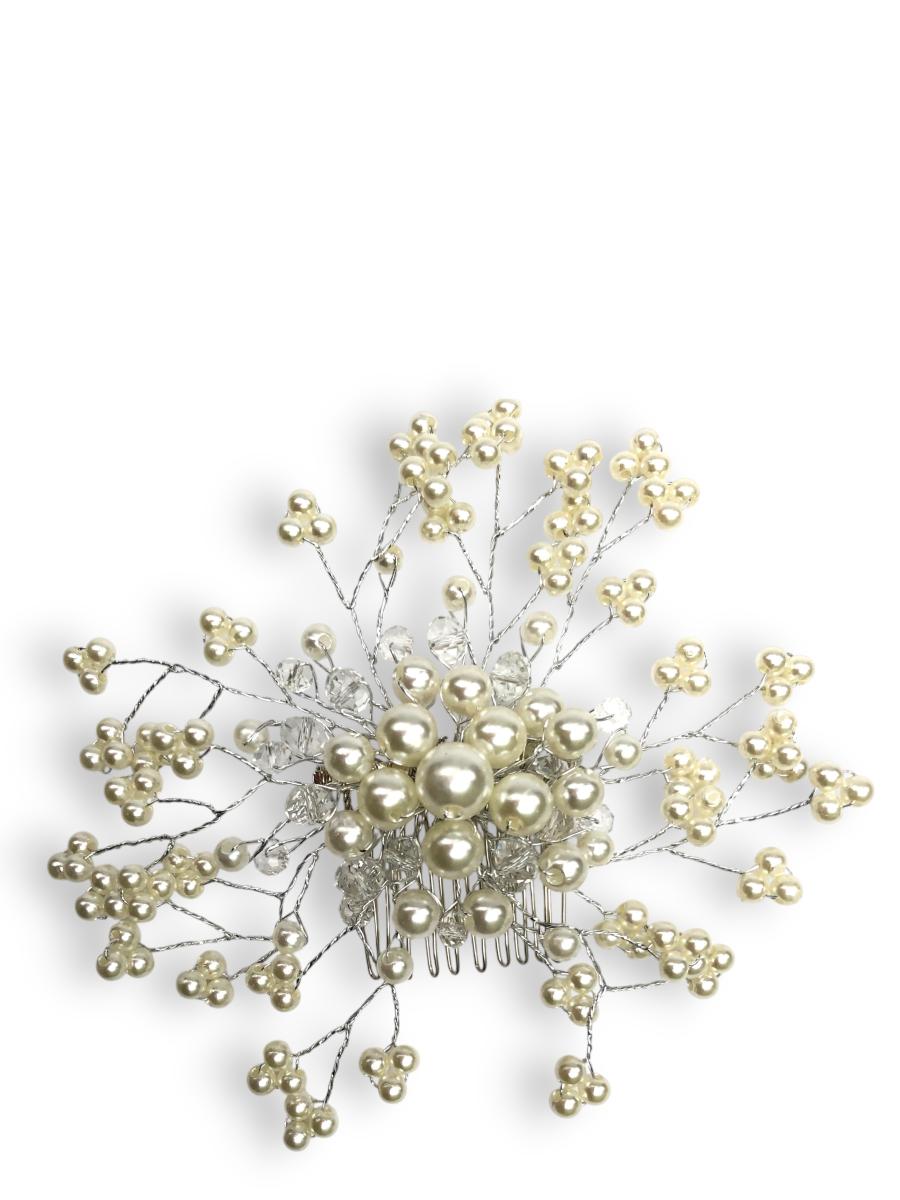 Haarspange Brautschmuck mit Perlen