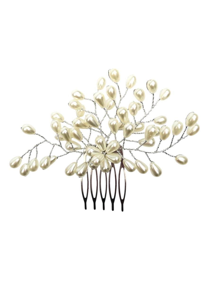 Haarspange Brautschmuck Perlenbaum