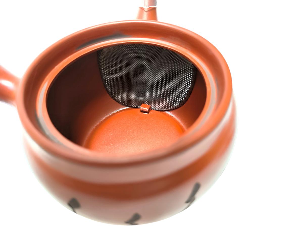 Hochwertige Kyusu aus Japan mit feinem Teesieb