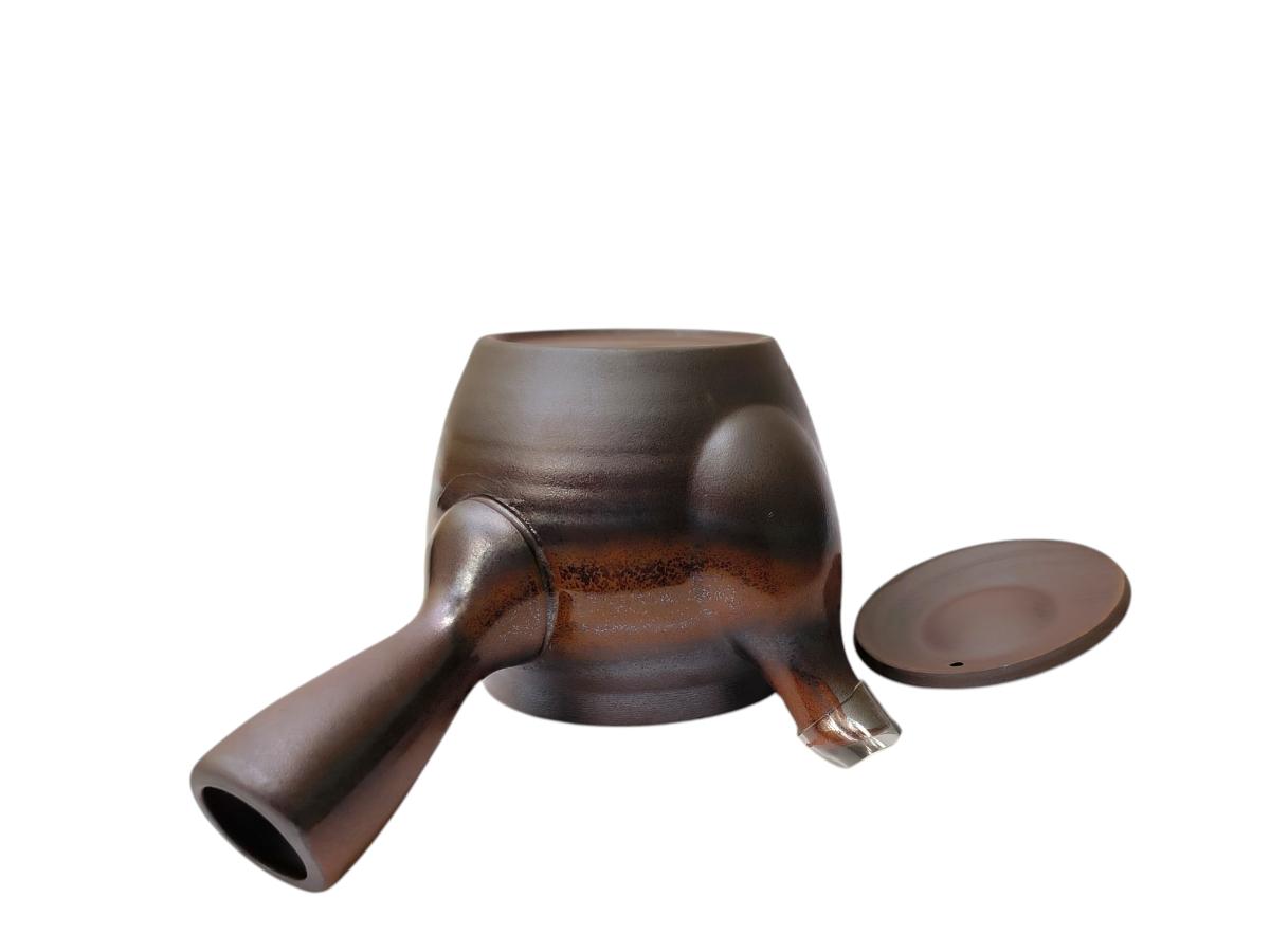 Original Kyusu aus Mie mit braunroter Glasur