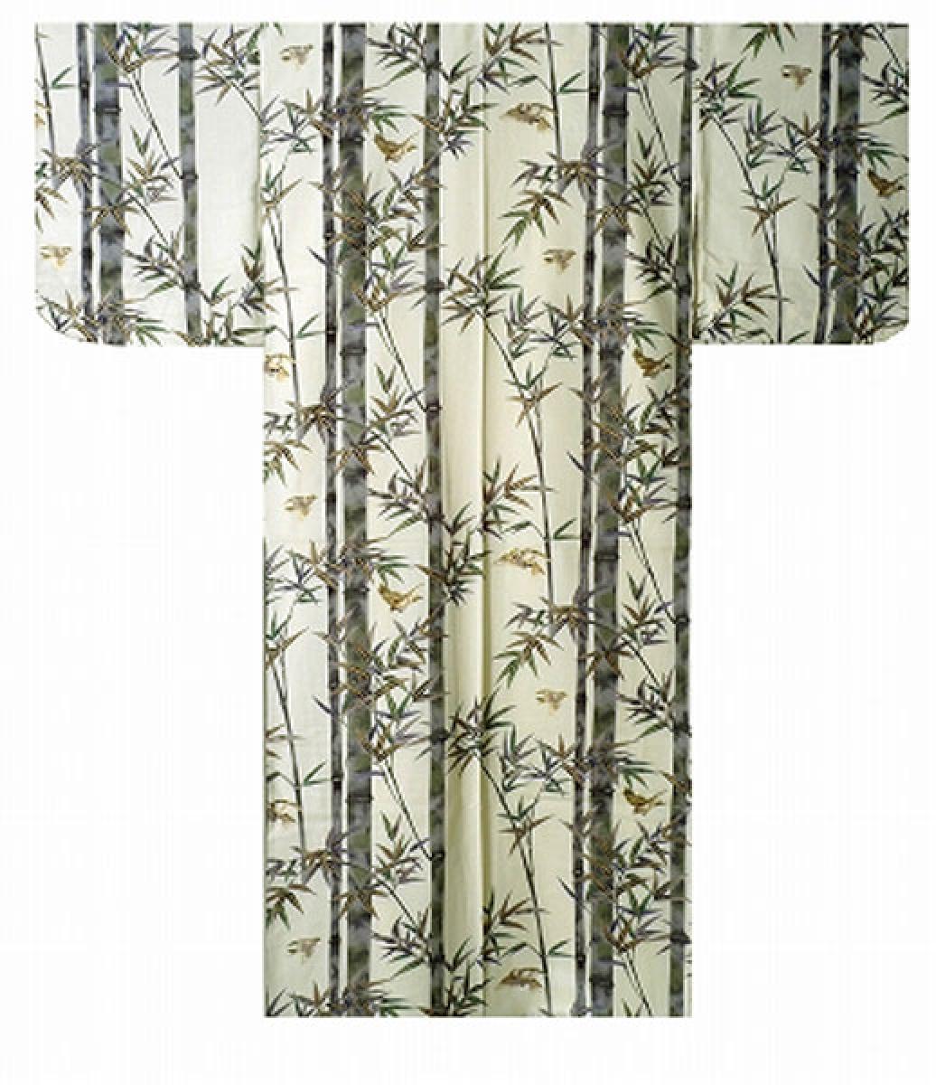 Damen Kimono Bambus beige