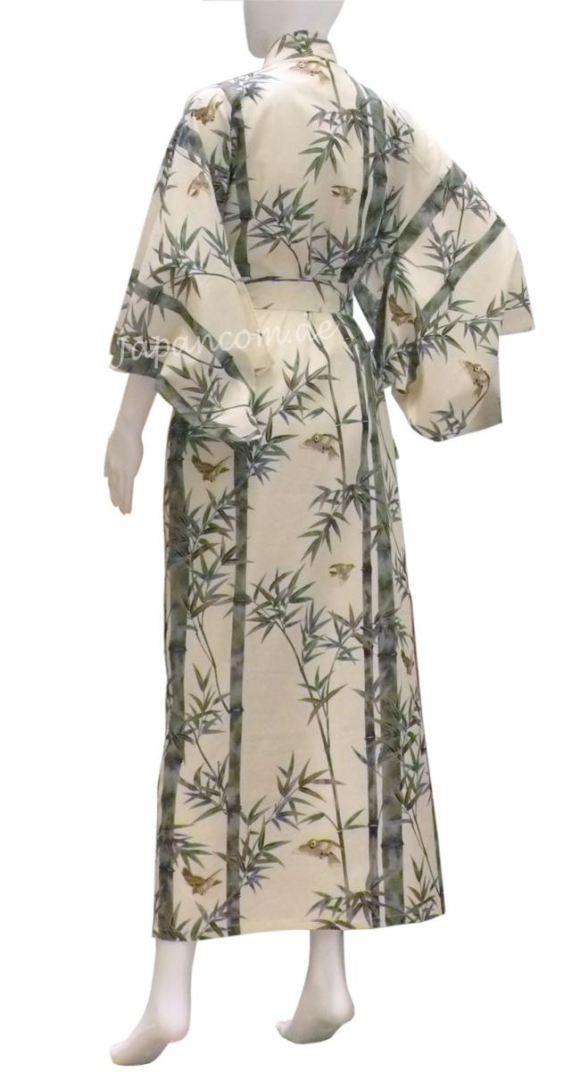 Damen Kimono Bambus beige