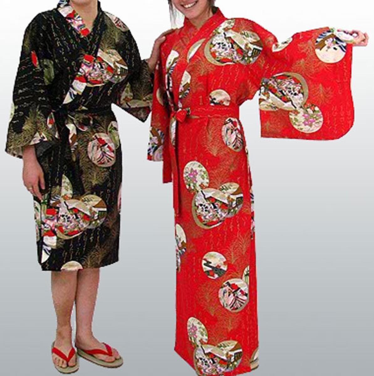 Damen Kimono Prinzessin rot