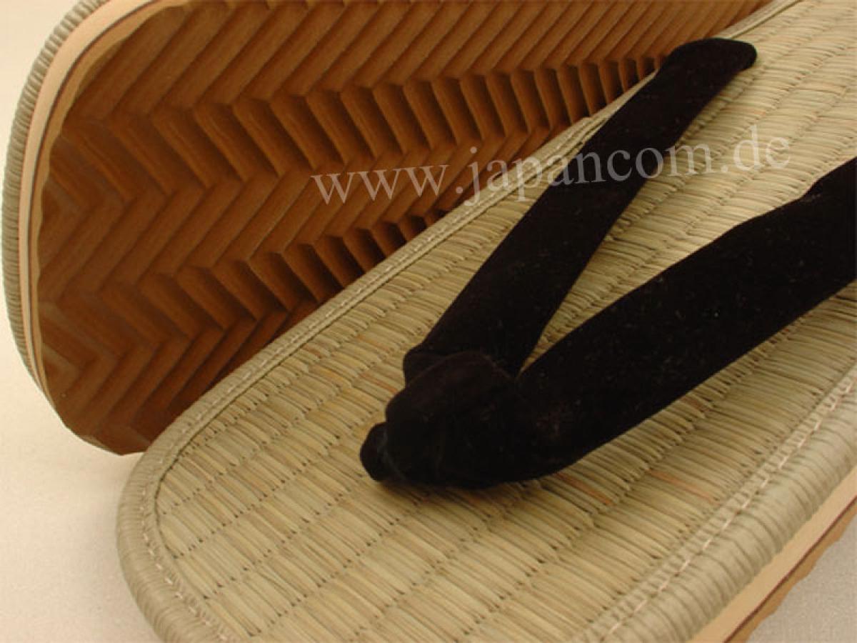 Japan Zori Zehentrenner schwarz 30cm (LL)