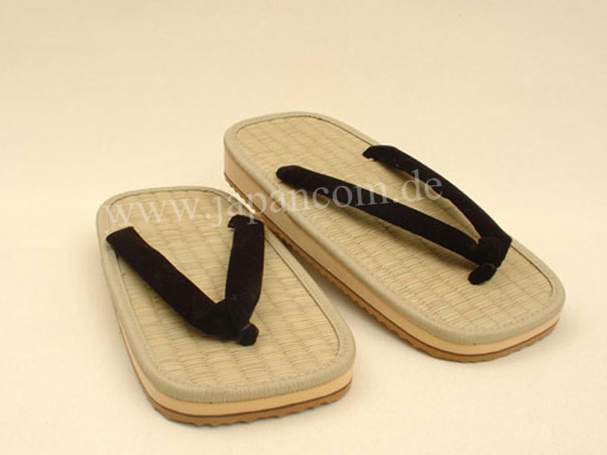 Japan Zori Zehentrenner schwarz 26cm (M)