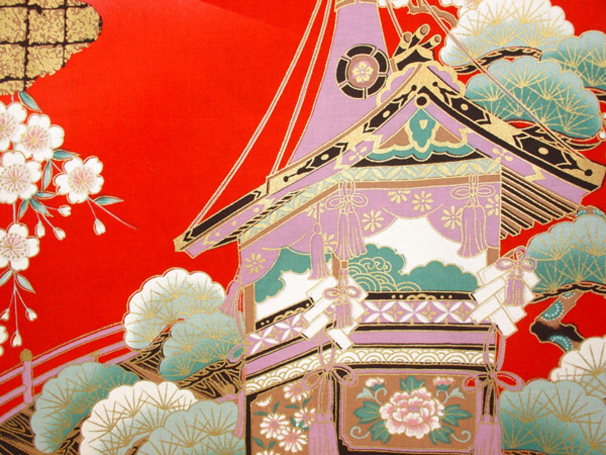 Damen Kimono Daimonji rot