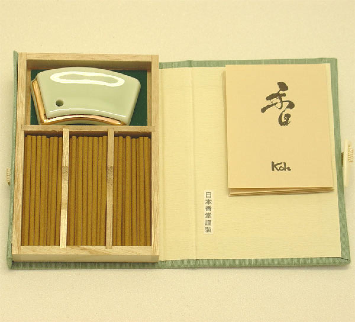 Nippon Kodo Tokusen Byakudan 60sticks mit Halter