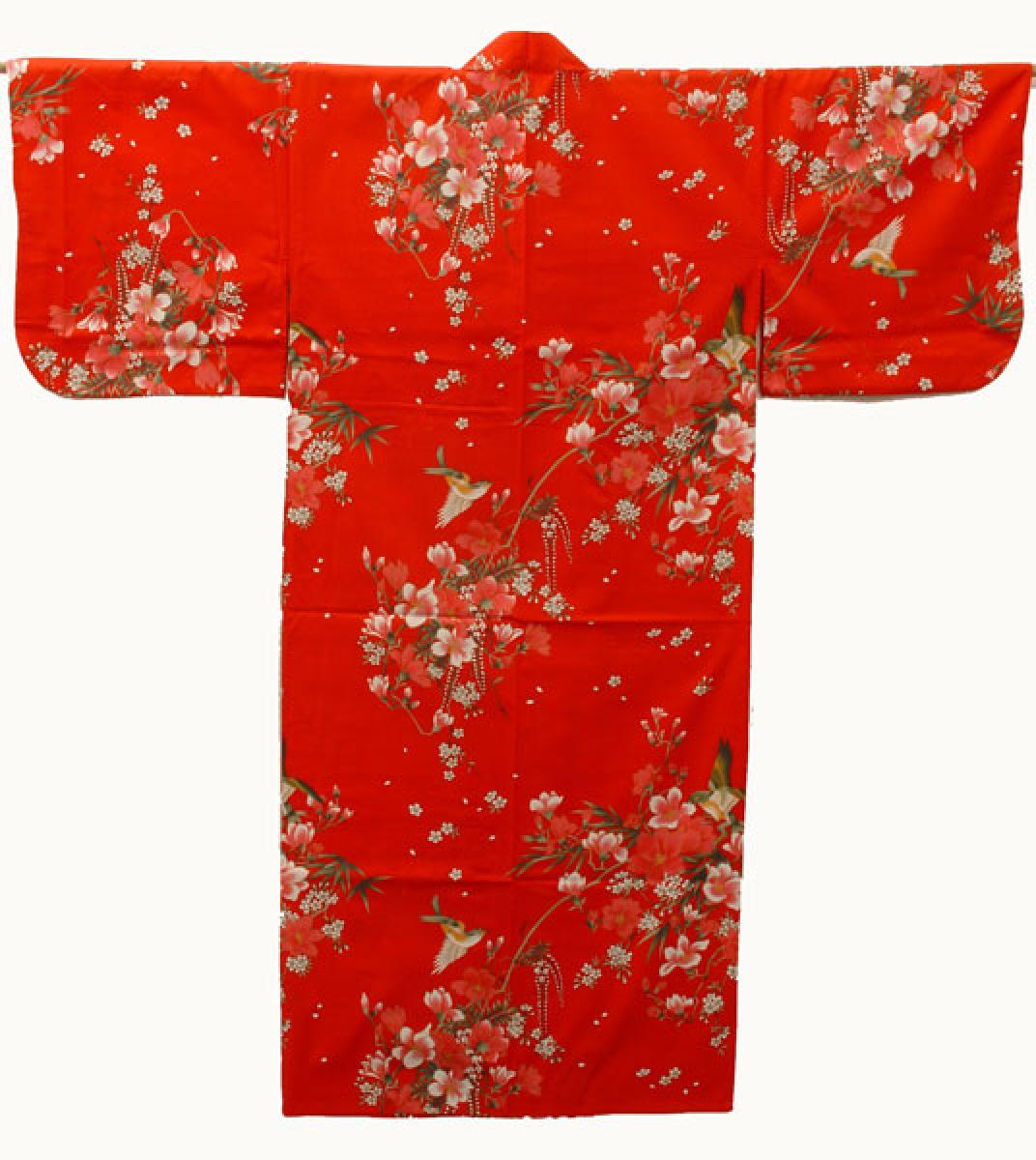 Damen Kimono Hana rot