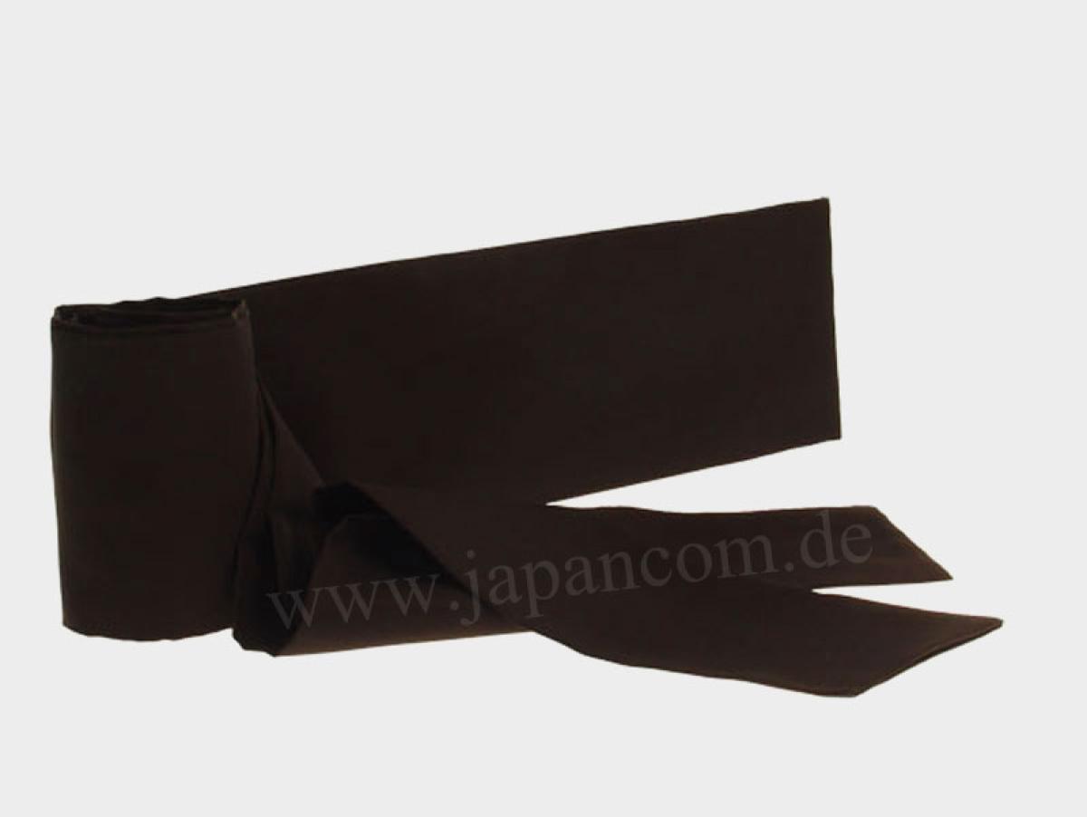 Datejime Obi Kimono-Gürtel, schwarz